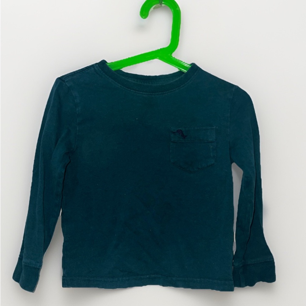 Kids Navy Blue Long Sleeve Shirt